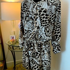 Silky Leopard Print Romper